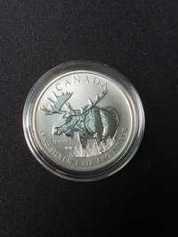 Srebrny numizmat z łosiem, Kanada