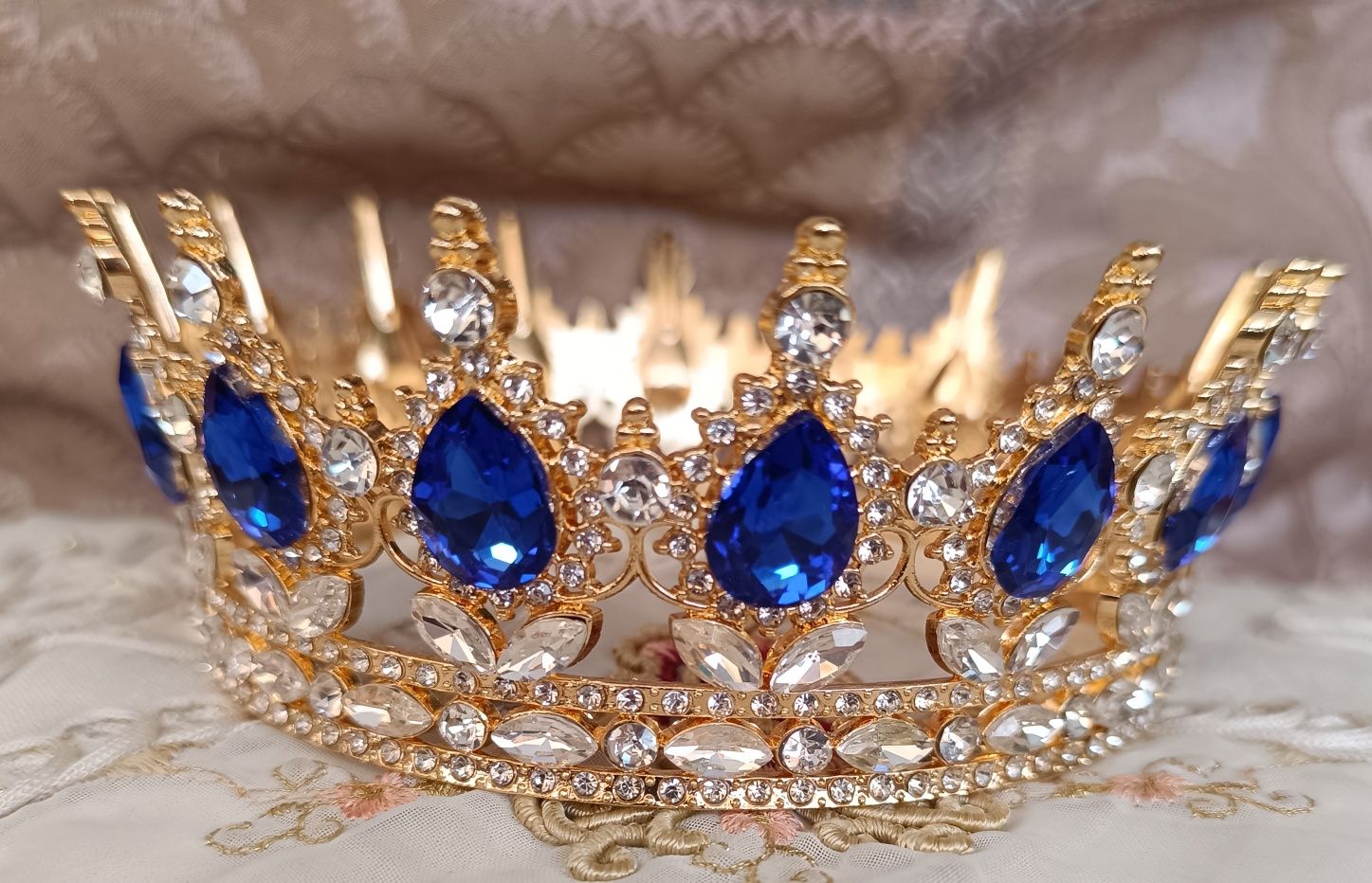 Корона для торту декор велика металева
