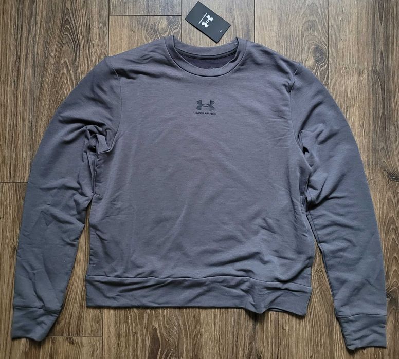 bluza Under Armour bluzka Rival Terry Crew sportowa dresowa szara S