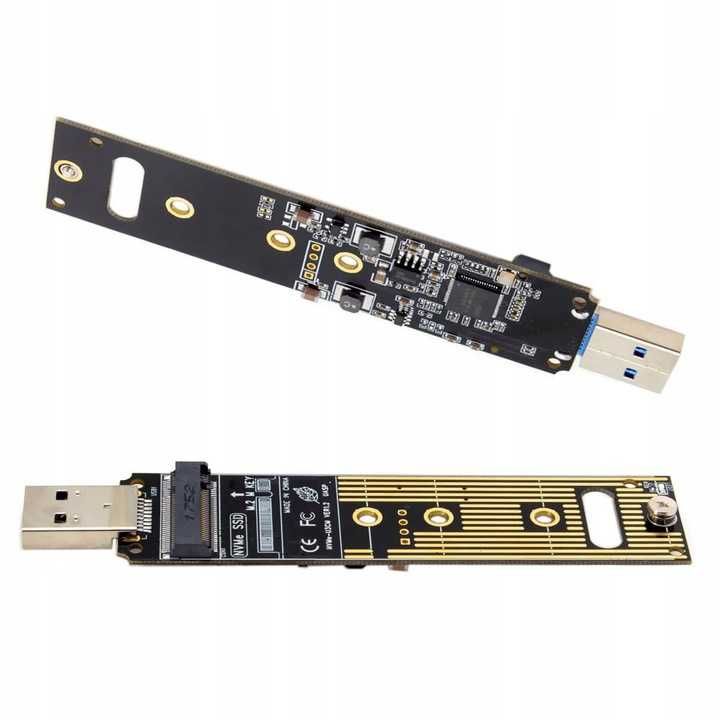Adapter Czytnik NVME Na USB Adpter M.2 M2 NVME PCIE SSD Do USB 3.1