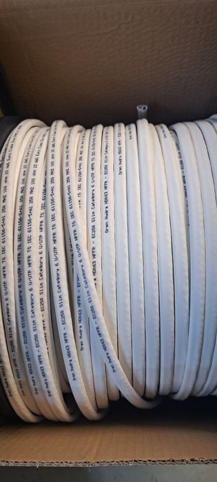 Kabel Przewód Kat 6, Oren 150m 2 w 1 skrętka internetowa + koncentryk