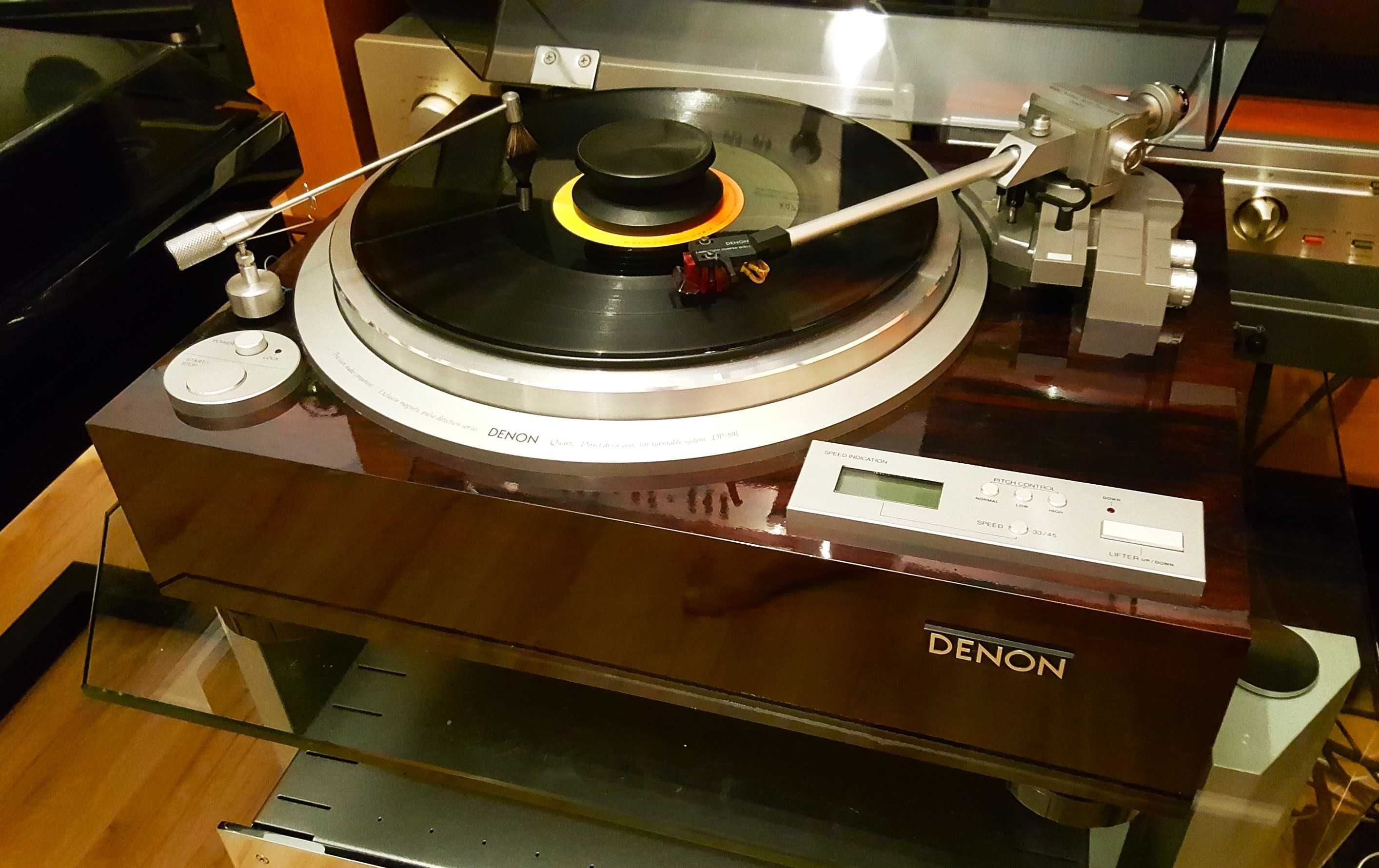 Gramofon Denon DP 47 F - 59L stan oryginalny jak nowy system z AT20SLe