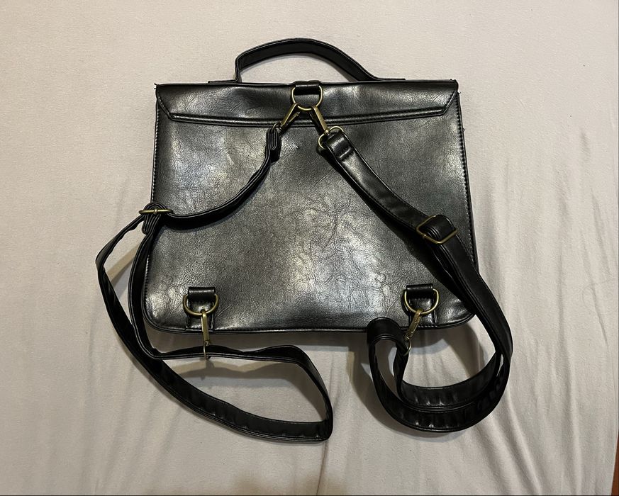 Портфель-сумка шкіряна