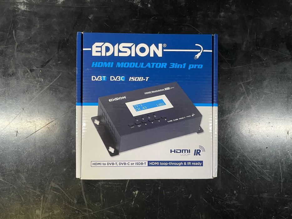 Edision HDMI Modulator 3 in 1 Pro – Novo e Selado – Profissional