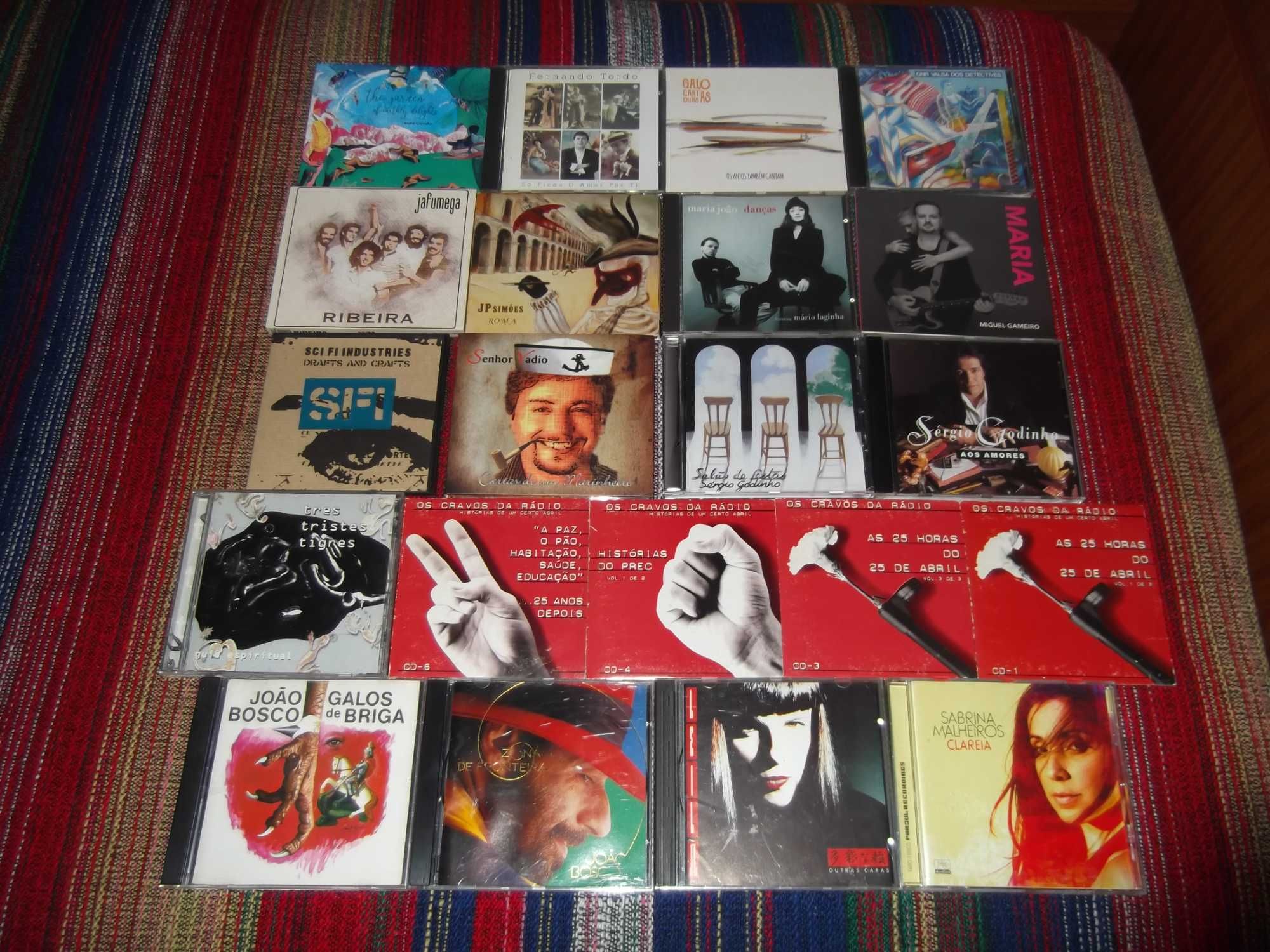 Lote de CDs: música portuguesa e brasileira