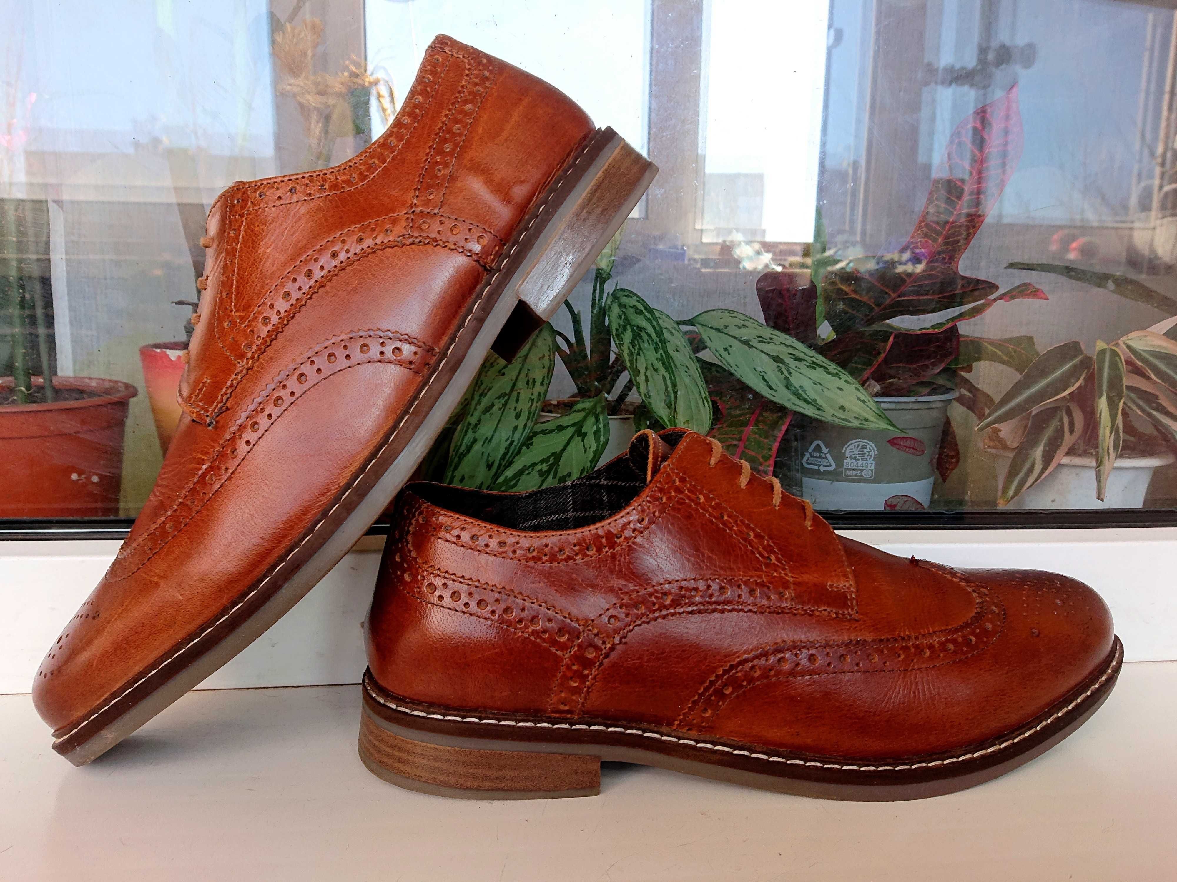 Комфортные  кожаные туфли " Taylor & Wright " ОРИГИНАЛ 44 р.