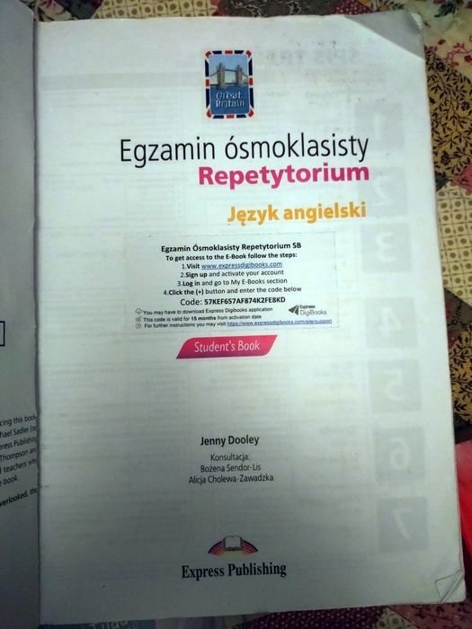 Egzamin ósmoklasisty Repetytorium jęz. angielski J. Dooley Express Pub