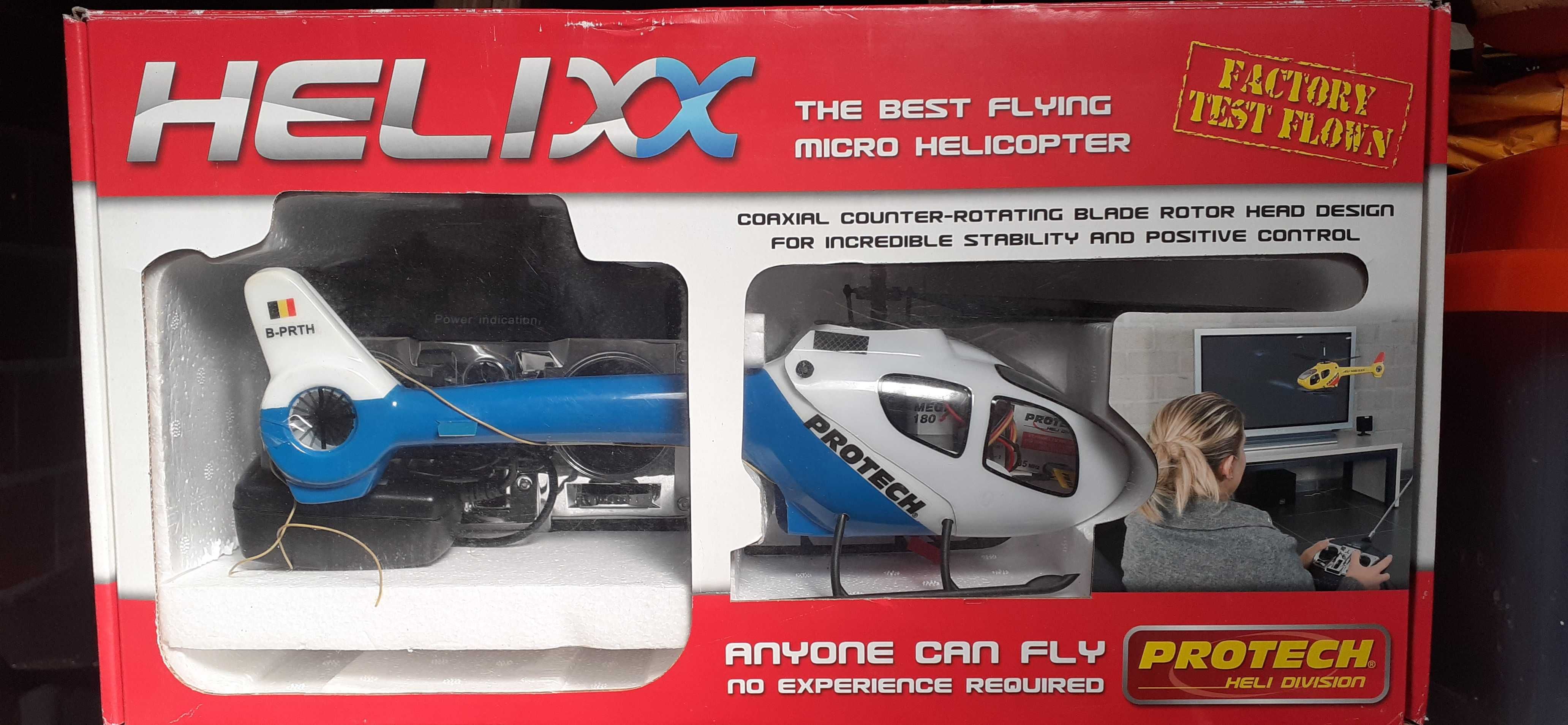 Helicóptero e comboios