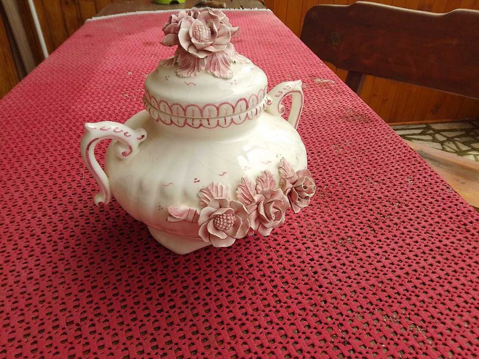 Stara zabytkowa niemiecka stylowa waza na poncz