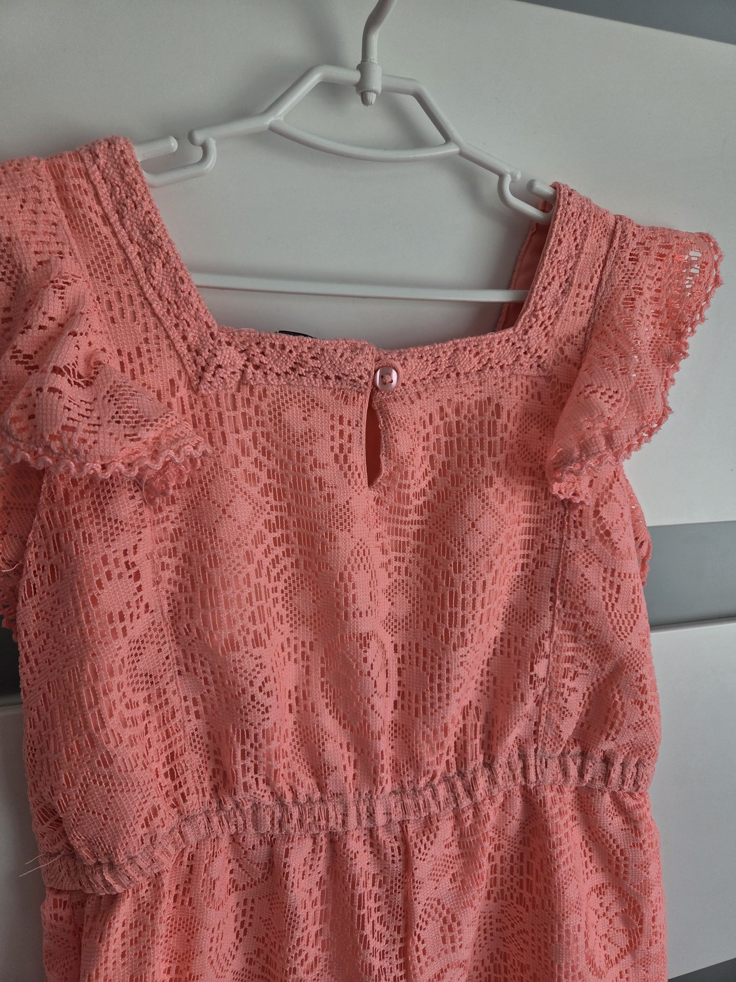 Kombinezon letni koronkowy Primark r.122cm 6-7 lat