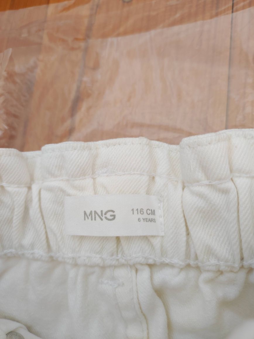 Білі джинси Moms MANGO для дівчинки 116см