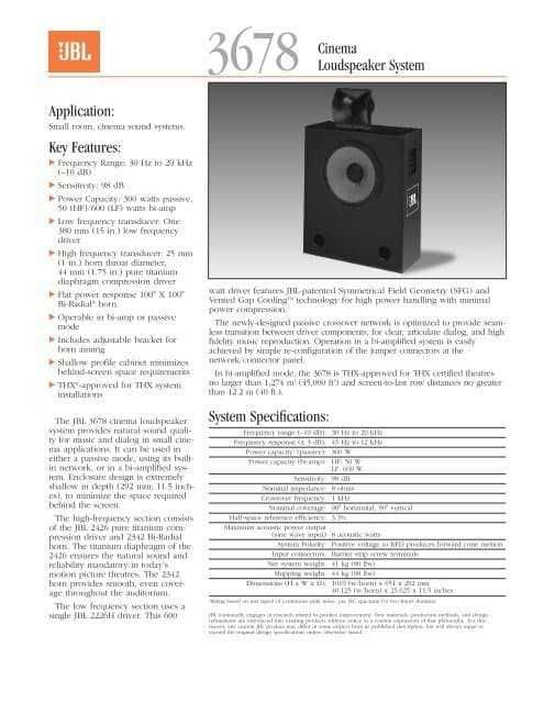 JBL Professional 3678 Poteżny subwoofer studyjny California USA