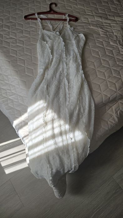 Сукня ZARA шикарна біла мереживна, весільна