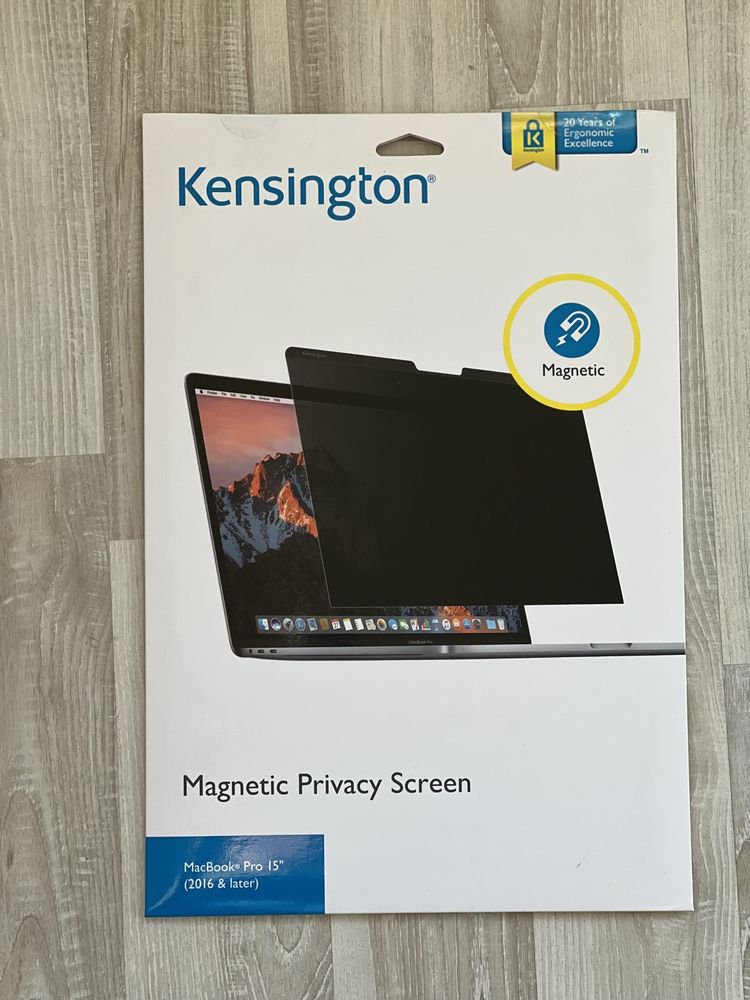 Kensington filtr prywatyzujący magnetyczny do macbook pro 15 cali