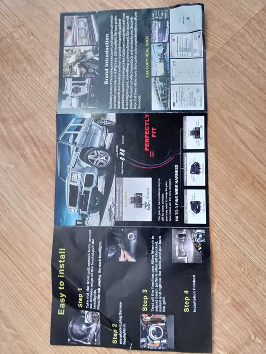 Samochód Motocykl LED Reflektor 4 Tryby Robocze