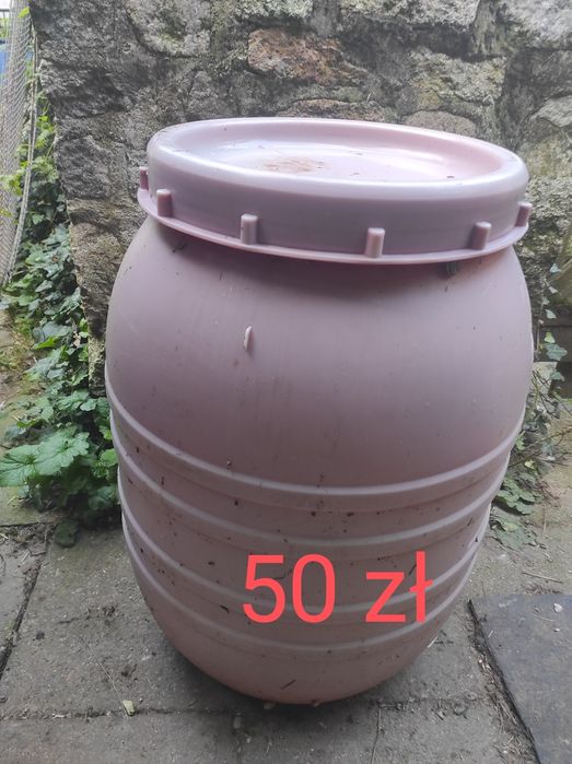Beczka metalowa plastikowa