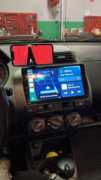 Rádio Android Carplay Honda Jazz Fit 2002-07 WiFi gps Bluetooth 2/32GB