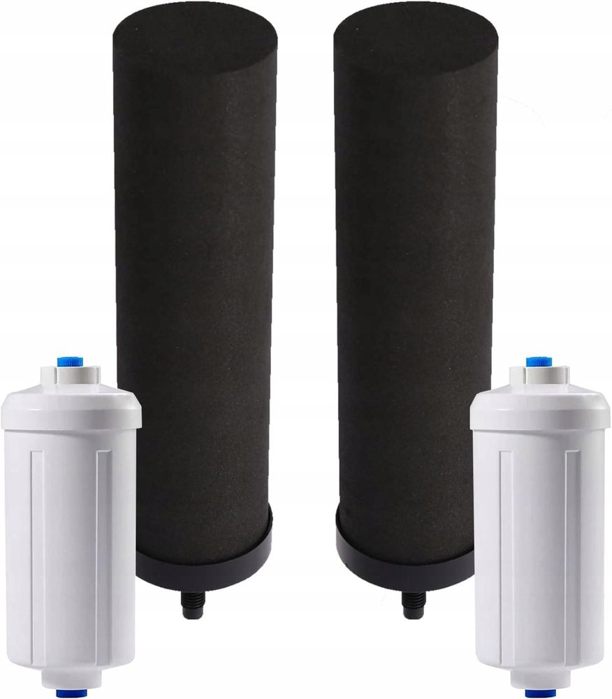 Czarne filtry do wody (BB9-2) i filtry do wody z fluorem (PF-2)