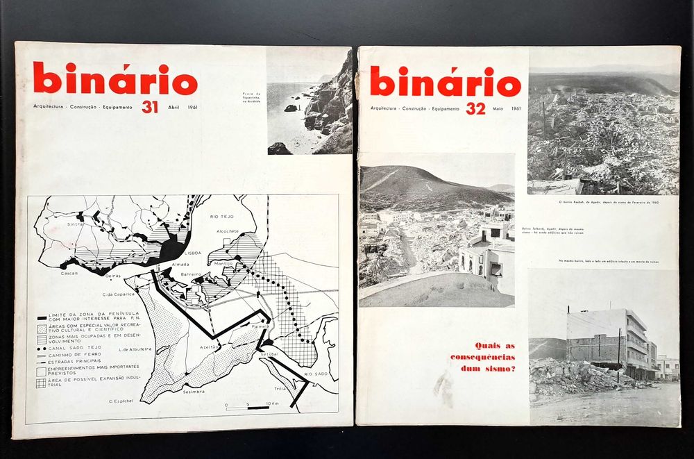 Revista Binário Arquitectura Equipamento números 31 e 32 1961