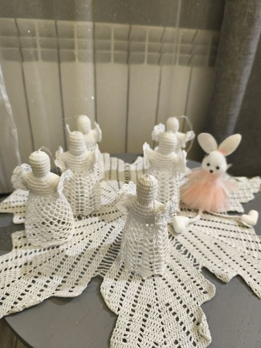 Zestaw 14 aniołków i 10 gwiazdek