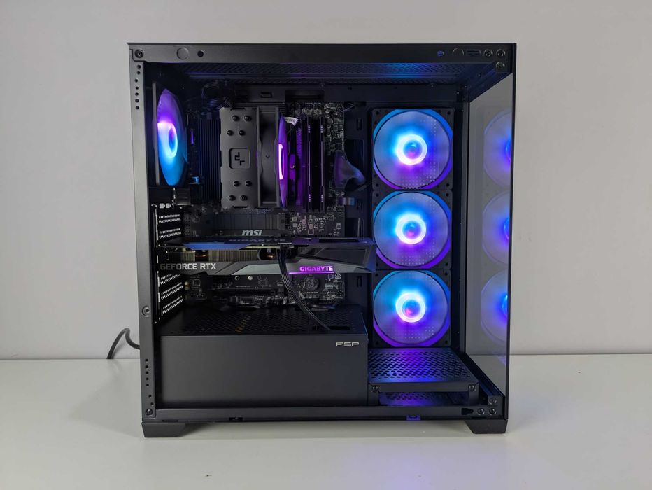 MOCNY Komputer Gamingowy Ryzen 5 7600 RTX 3060 12 GB 32GB RAM 1TB ARGB