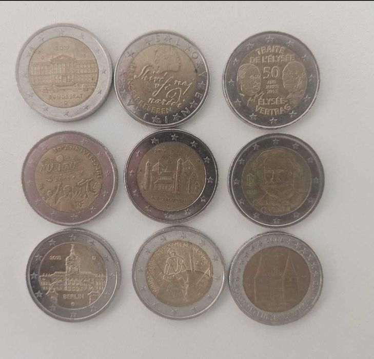 Moedas 2 euros para troca