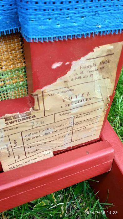 Stolik i 2 fotele - komplet ,,Jacek", Fabryka Świdnica. Z czasów PRLu