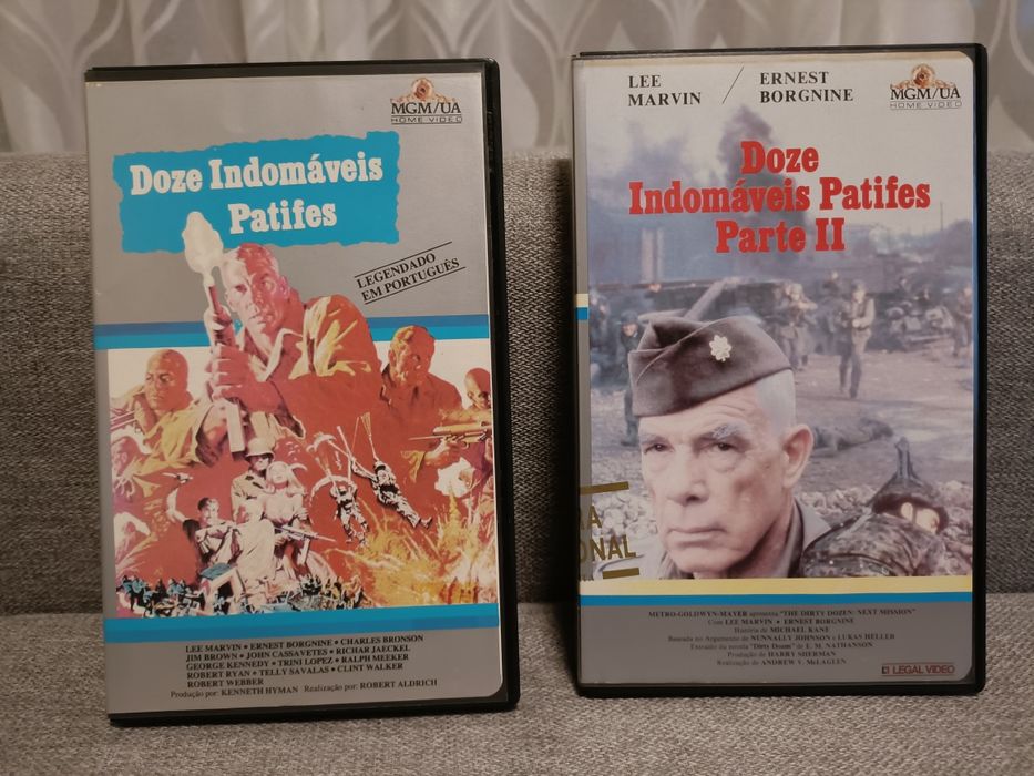 Doze Indomáveis Patifes 1 e 2 Vhs