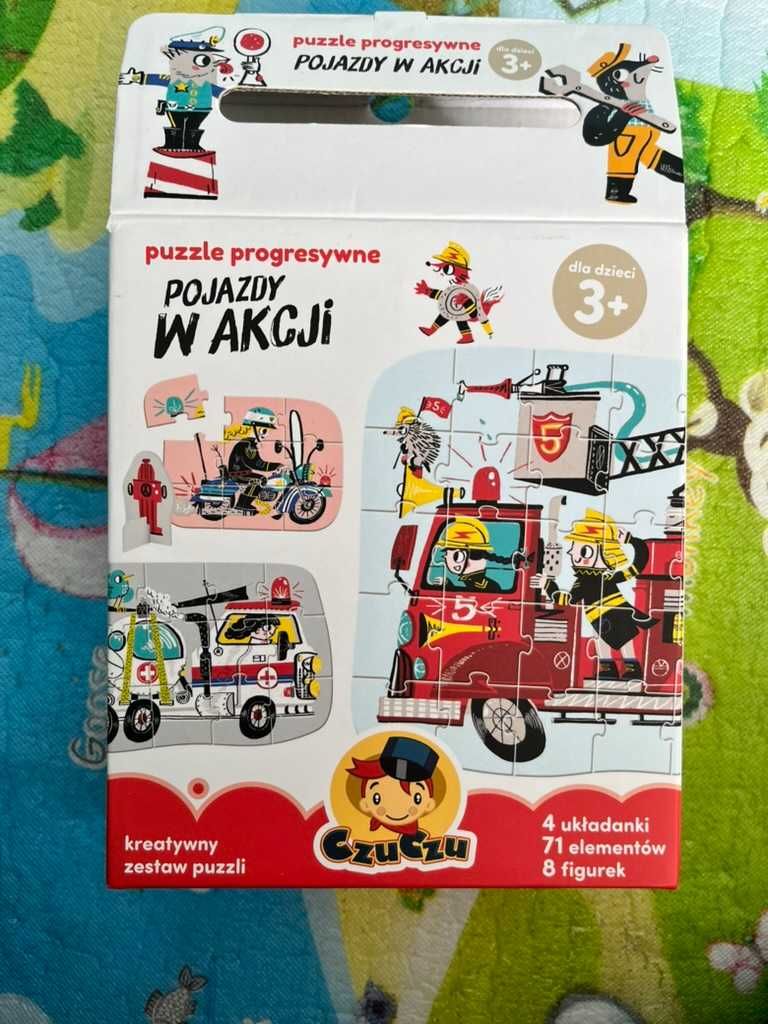 Puzzle Czuczu pojazdy w akcji