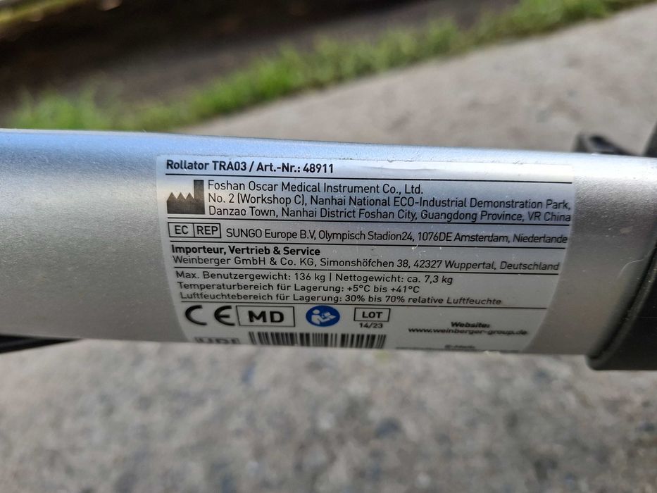 Balkonik na kółkach składany Weinberger