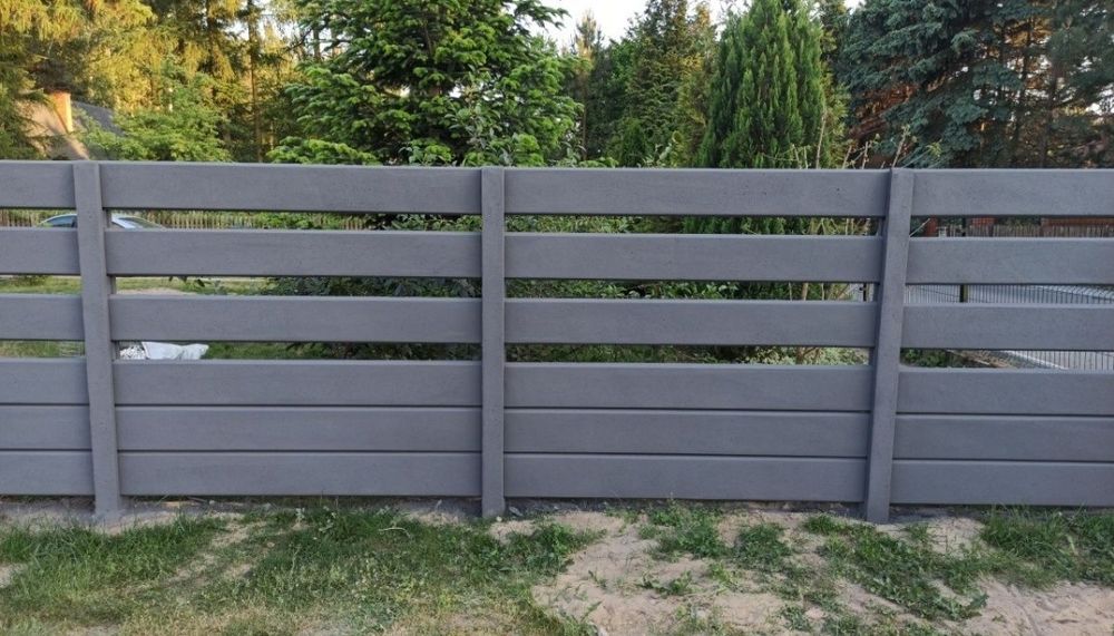 Ogrodzenie betonowe garaż wiata panel