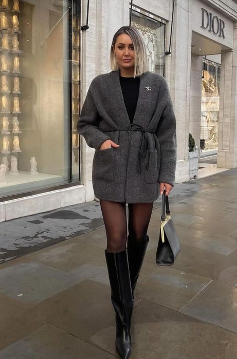 Вовняне  пальто ZARA з паском