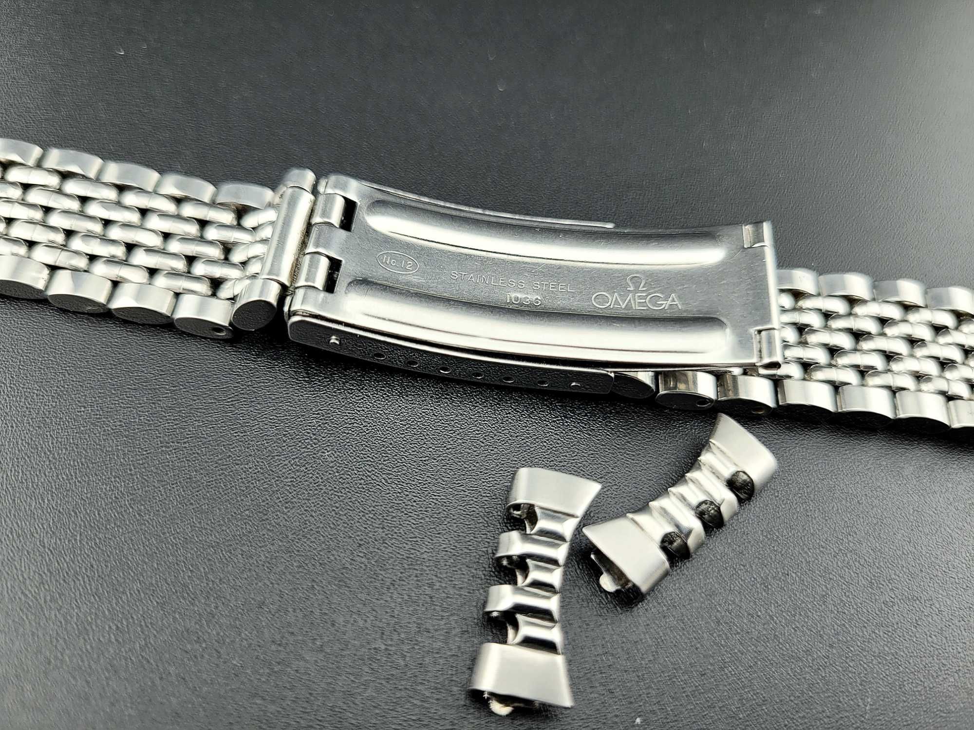 Bransoleta Omega  BOR(ziarna ryżu)  ref.1036/11 szerokość 18mm Vintage