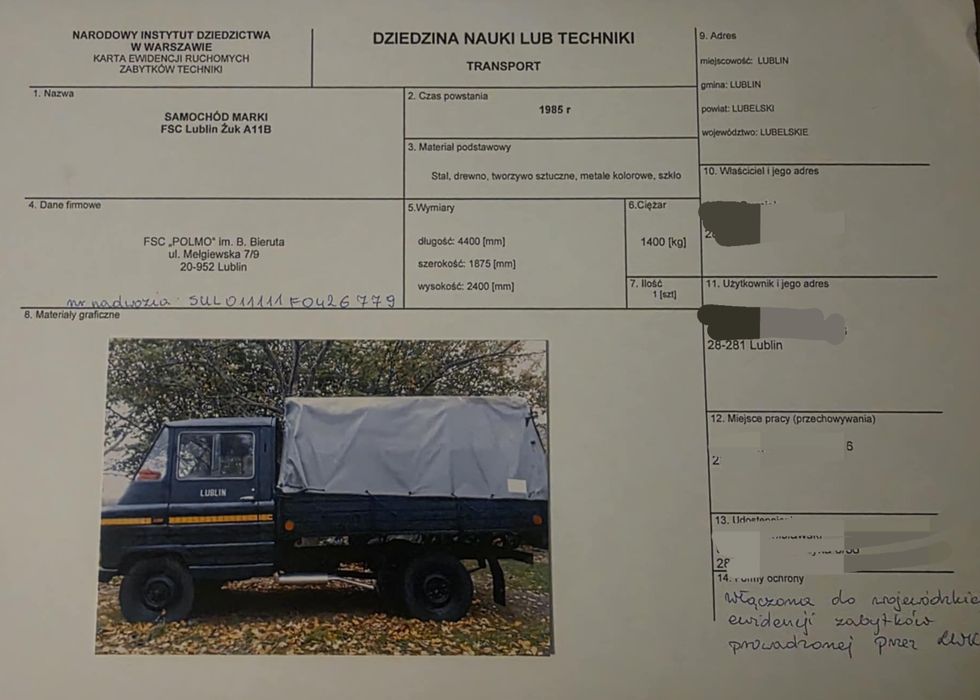 FSC Żuk A 11B /  TAXI / Skrzyniowy / Ratujmy Żuki zostały ostatnie szt
