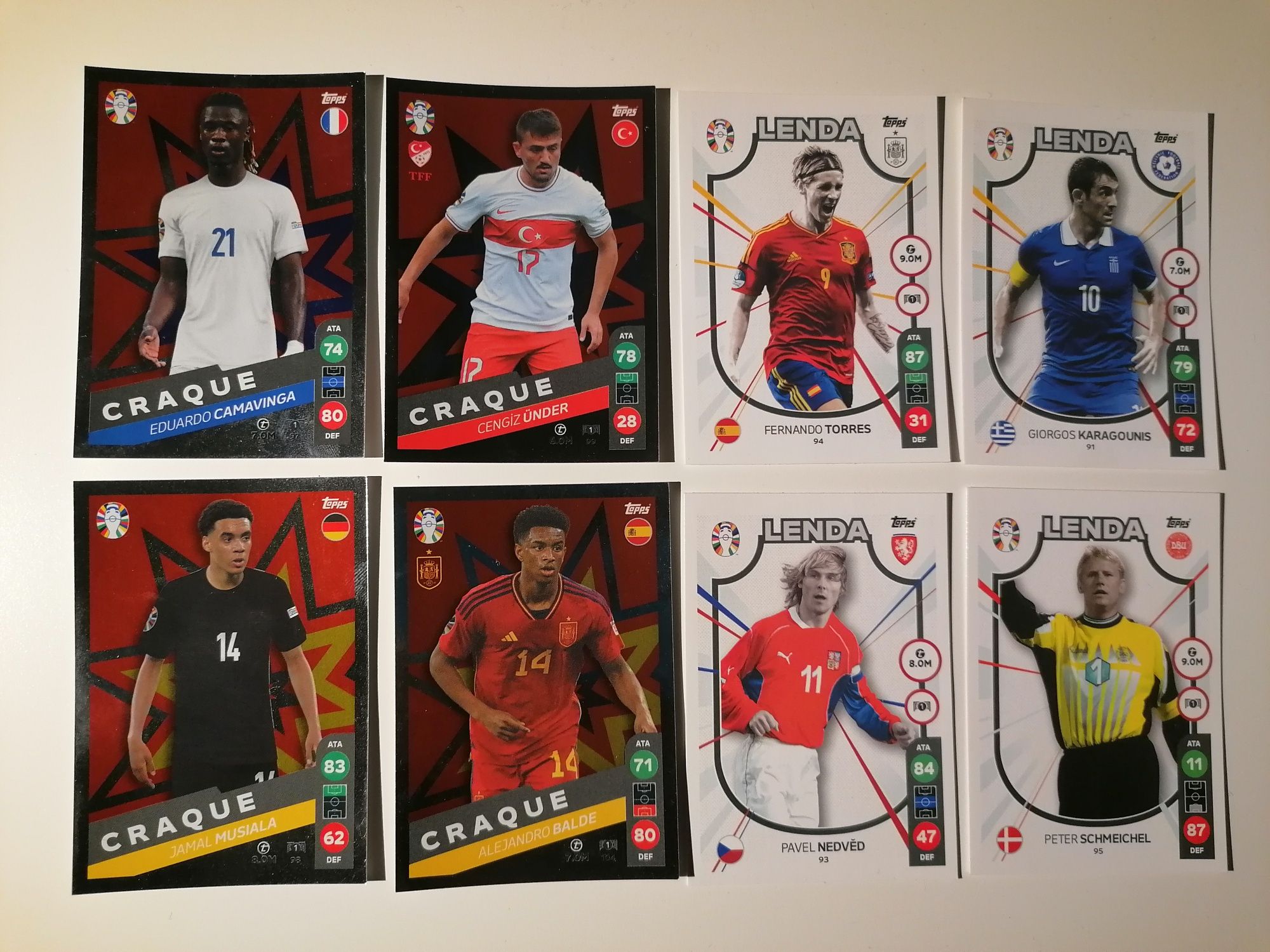 Cartas Match Attax Euro 2024
