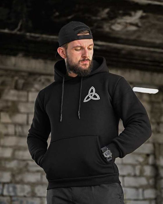 Чоловіче тактичне худі THOR + Ворони  Тепле на флісі  M–3XL