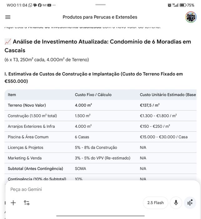 Terreno Cascais 4000m²