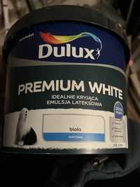 4 szt. Farba Dulux Premium White bialy mat lateks
