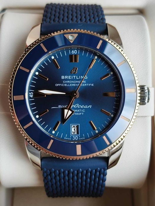 Nowy Breitling Superocean Heritage B20 Stal / Różowe złoto / 2023r