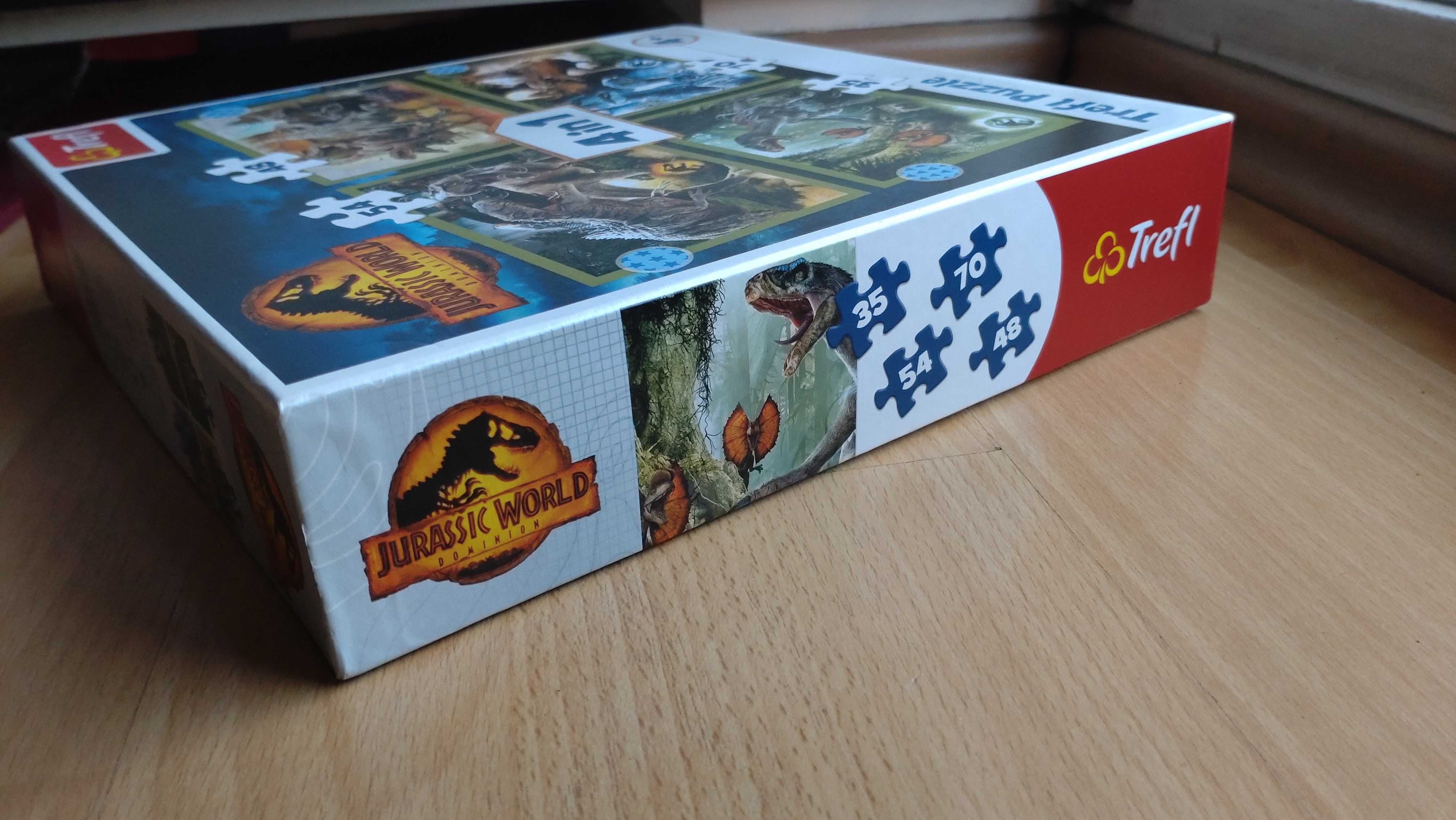 Puzzle Jurassic World Dominion Trefl 4 w 1: 35, 48, 54 i 70 elmentów