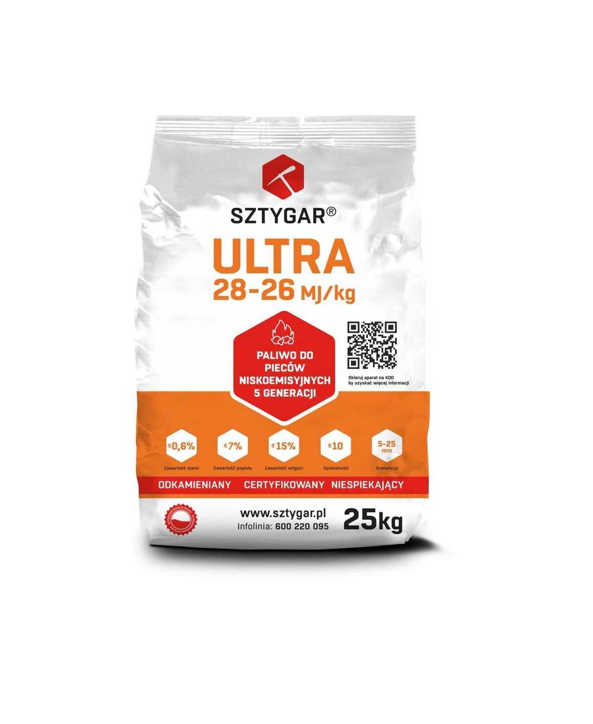 Groszek Sztygar Ultra 26-28 MJ/kg transport winda lub HDS