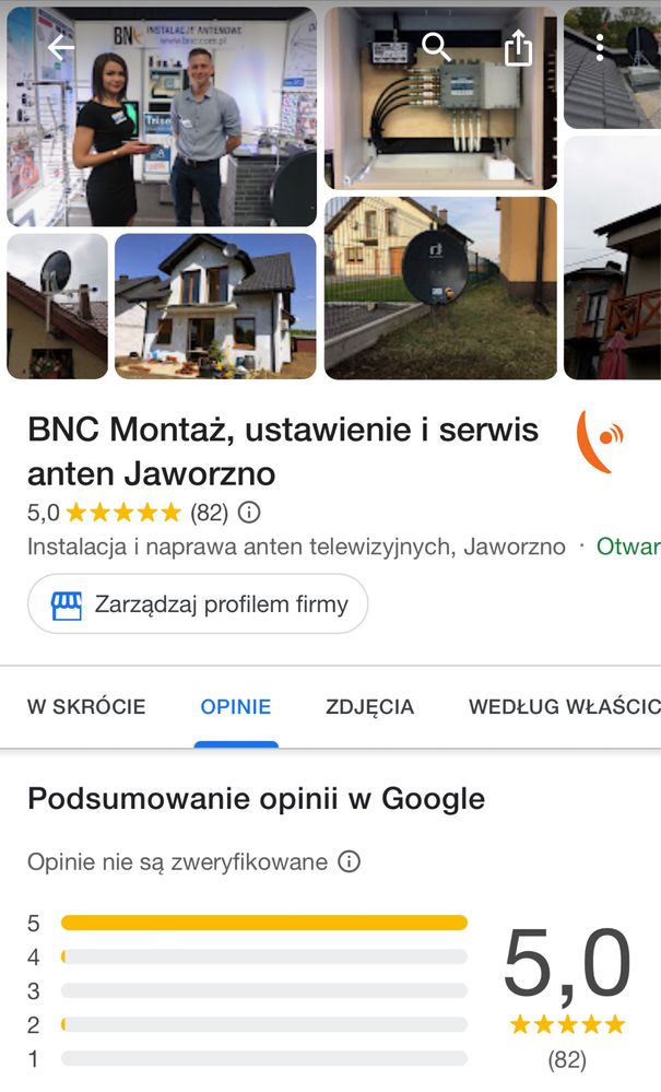 Montaż, serwis, ustawienie anten satelitarnych oraz naziemnych