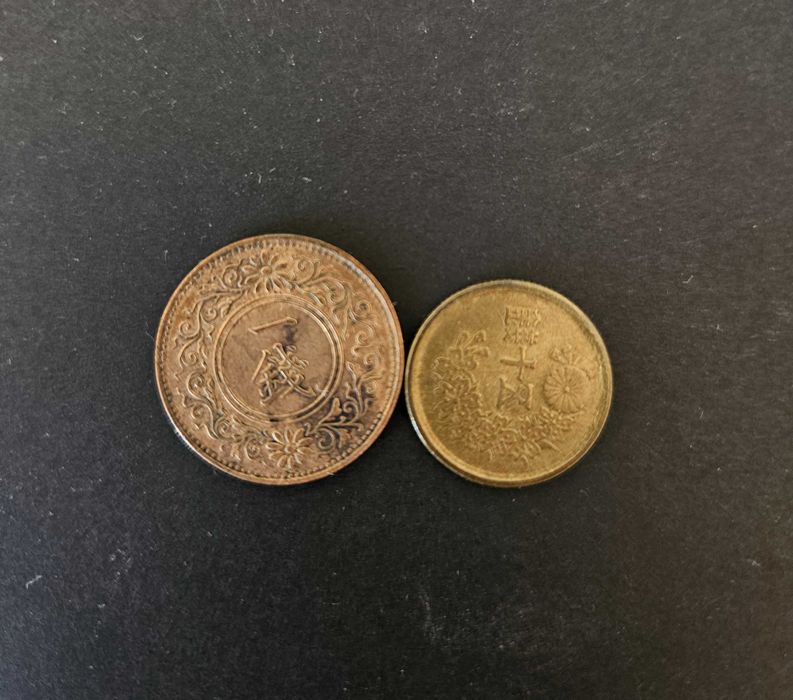 1 sen 1924 + 50 sen 1948 Japão