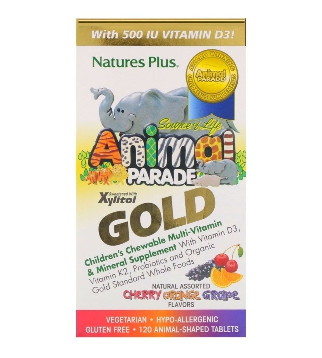 Animal Parade Gold мультивитамины для деток Iherb