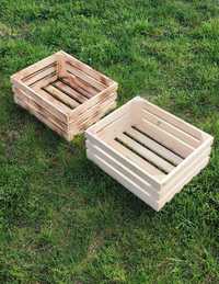 Skrzynki ogrodowe drewniane komplet trzech sztuk .