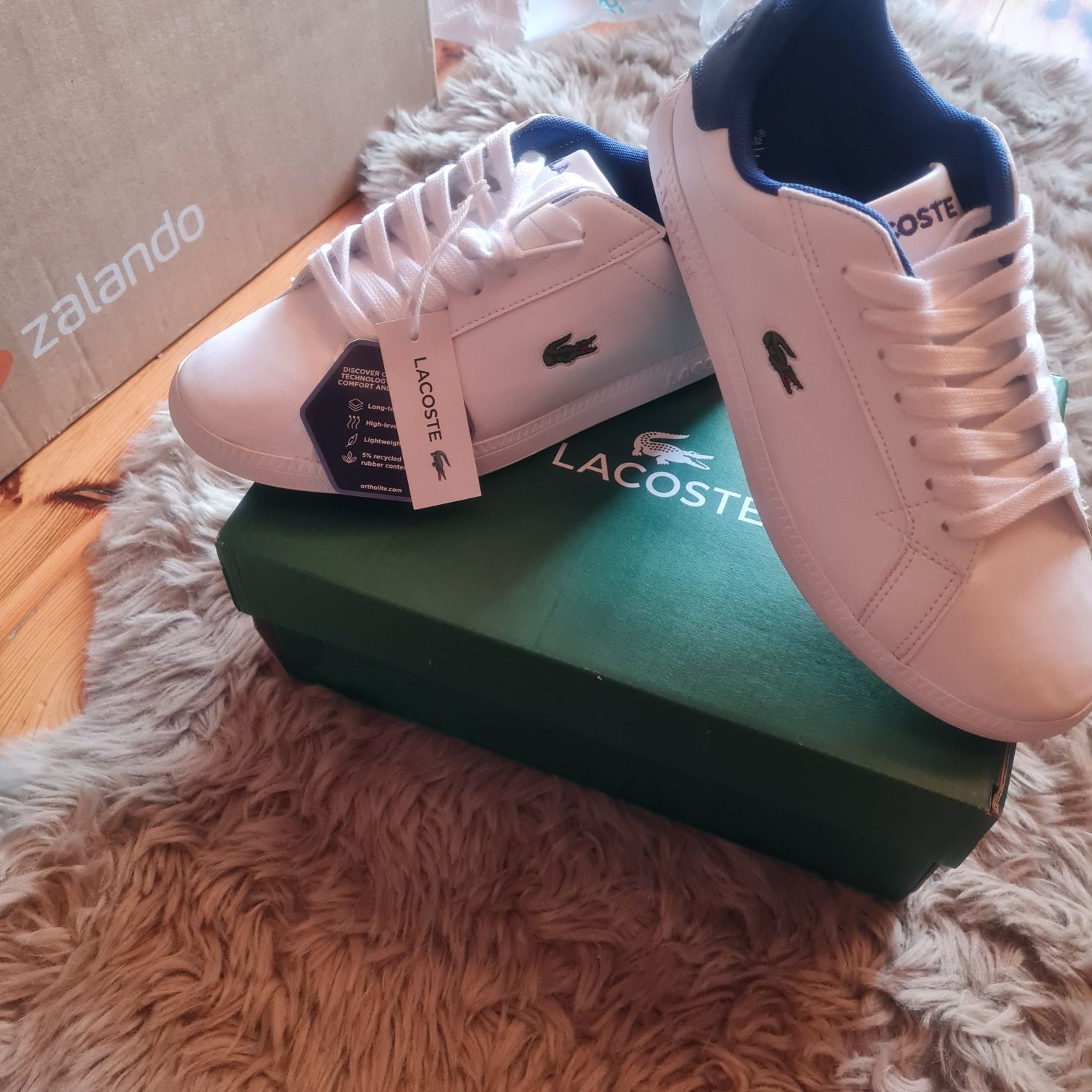 Lacoste buty sneakersy tenisówki białe trampki r. 36 graduate