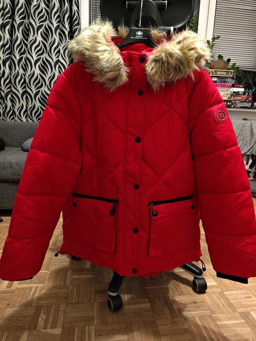 Nowa kurtka zimowa Monnari – model Windsor – rozmiar 46, czerwona