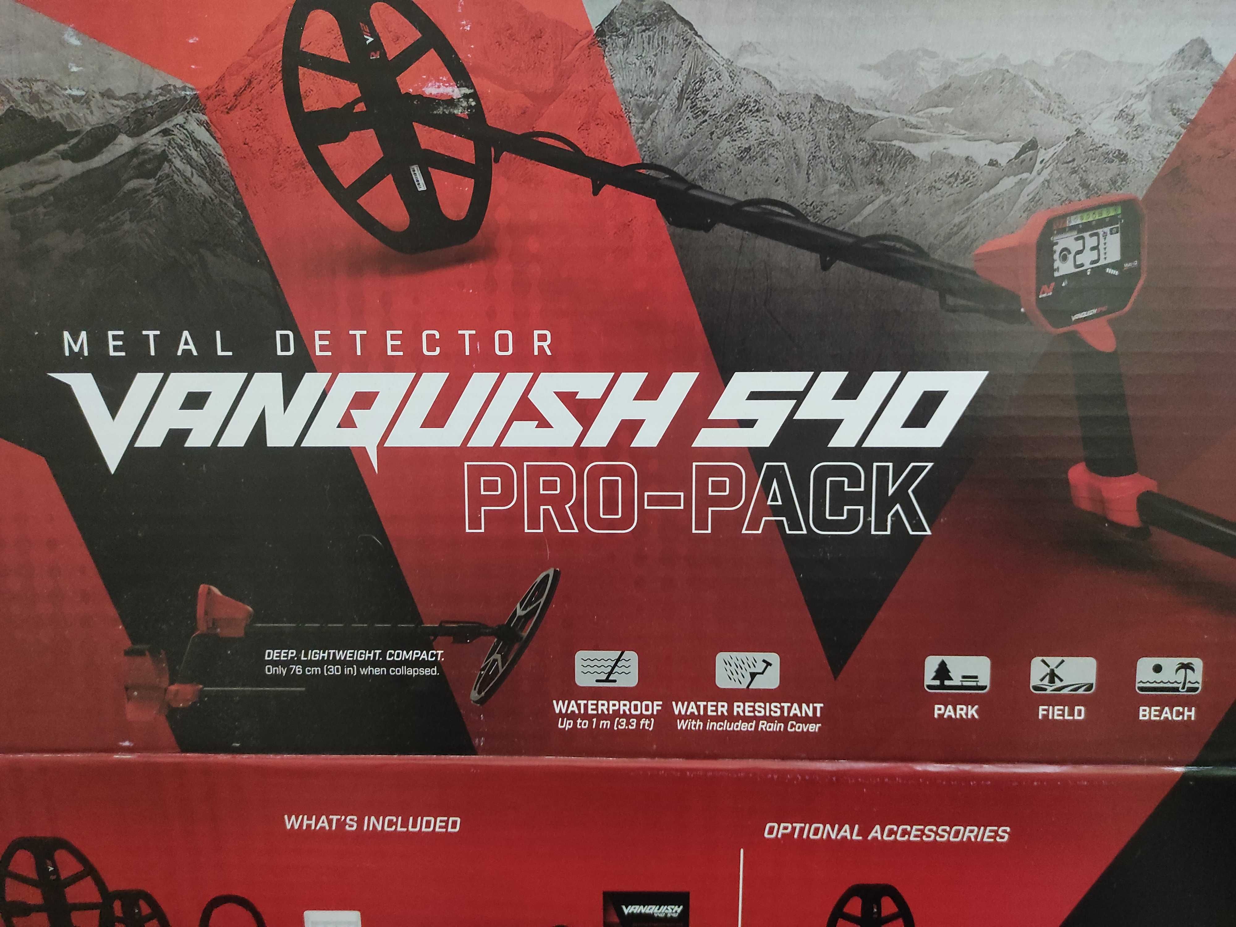 Detetor de metais Vanquish 540 pro