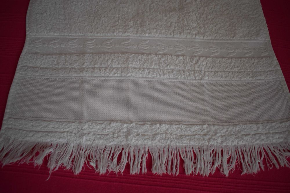 Toalha de lavatório antiga [100% algodão]