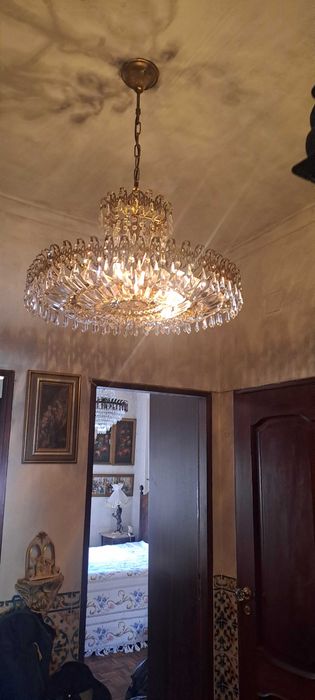 Candeeiro de teto cristais